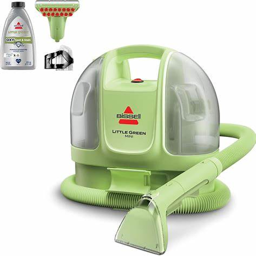 Illustrated product image for a portable upholstery cleaner